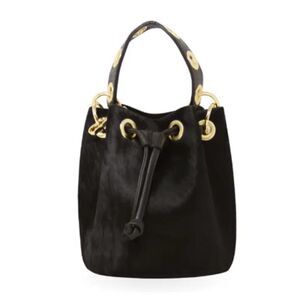 NWT German Fuentes Black Cowhide handbag